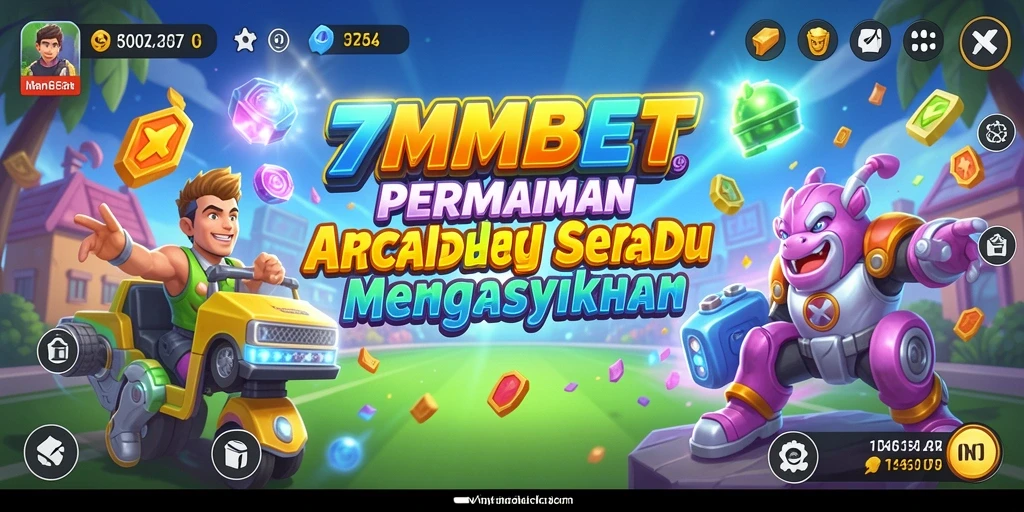 Tangkapan layar utama 7MMBET menampilkan aksi seru gameplay arcade.