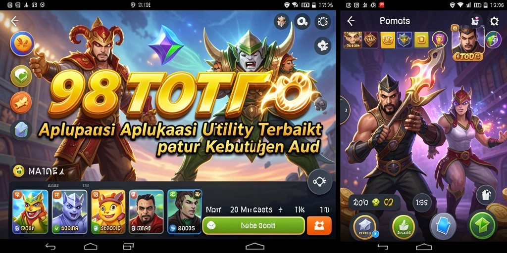 Tampilan antarmuka pengguna 98TOTO yang sederhana dan menarik.