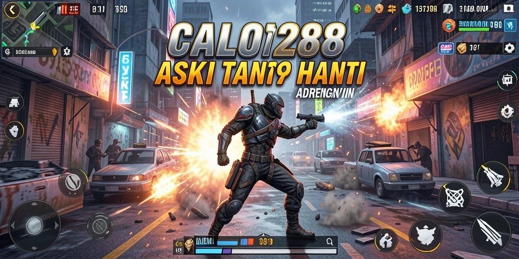 Tampilan menarik dari gameplay action intens di CALO288.