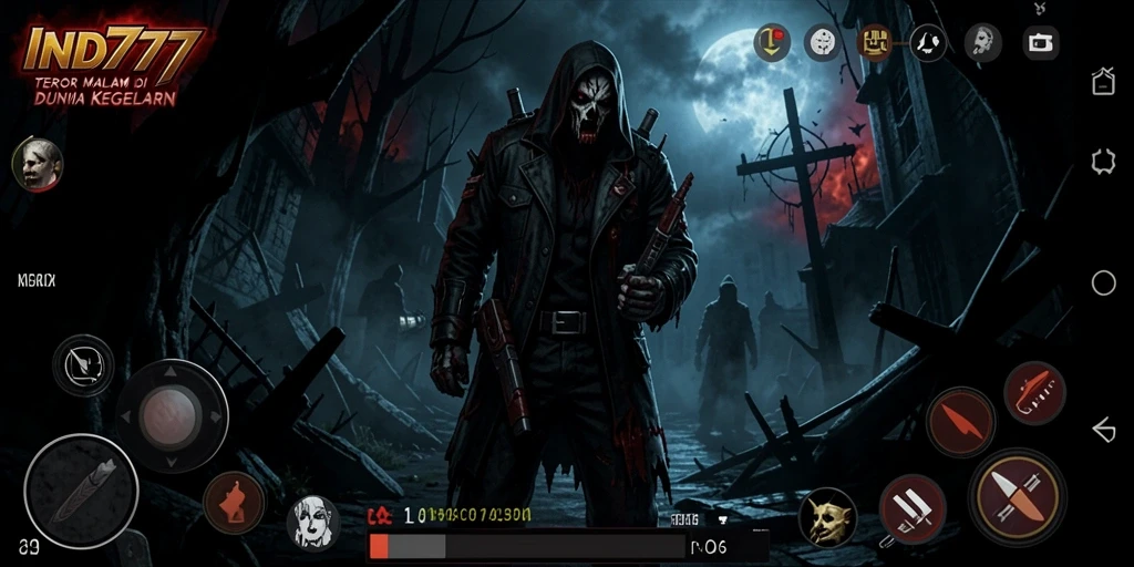 Screenshot gameplay <strong>IND777</strong> yang menampilkan atmosfer mencekam.