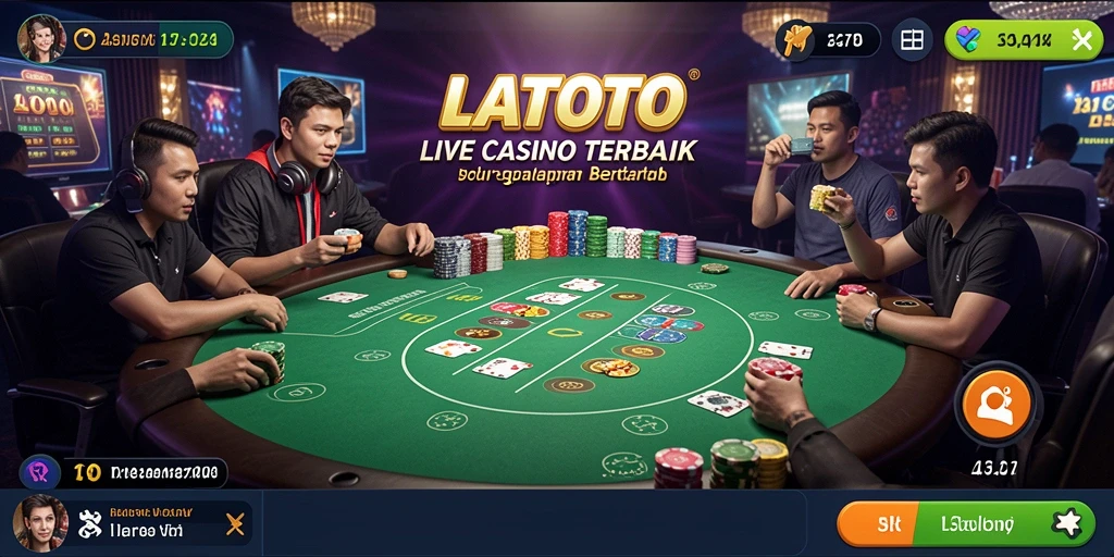 Tampilan gameplay LATOTO yang interaktif dan menarik dalam kategori Live Casino.