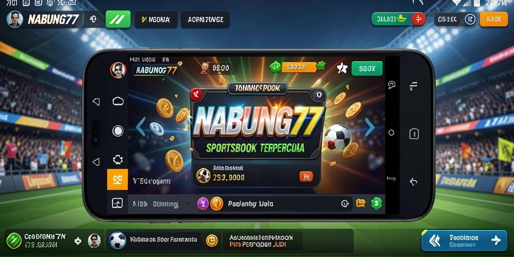 Tampilan menarik dari gameplay NABUNG77 dalam taruhan olahraga.