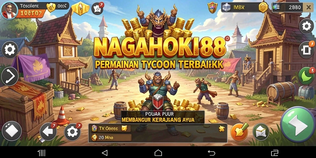 Tangkapan layar NAGAHOKI88 menunjukkan gameplay Tycoon yang seru.