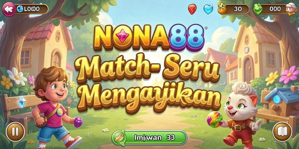 Tangkapan layar dari gameplay seru dalam NONA88, game Match-3 yang menyenangkan.