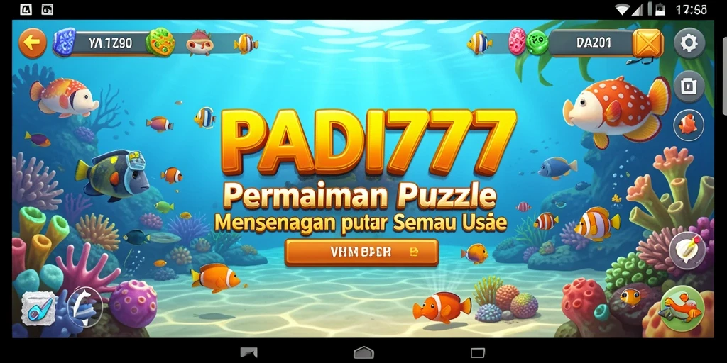 Screenshot gameplay PADI777 menampilkan tantangan Puzzle yang seru.