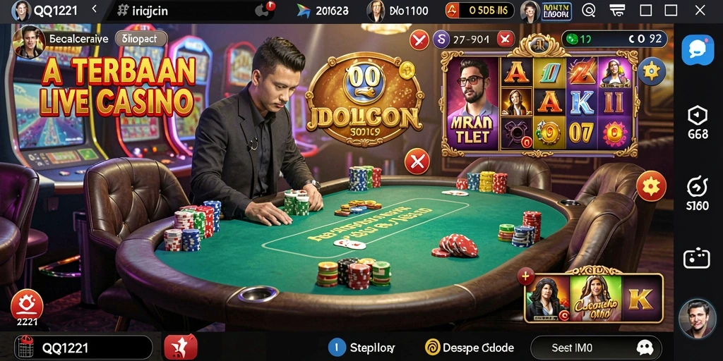 Tampilan gameplay Live Casino yang menarik dan interaktif.