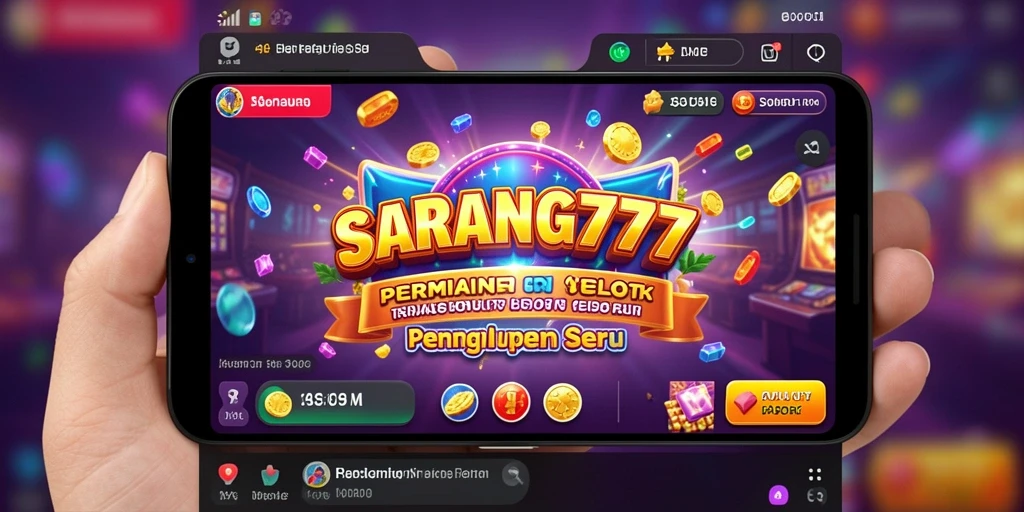 Tangkapan layar gameplay SARANG777 menampilkan keseruan permainan Slot yang mengasyikkan.