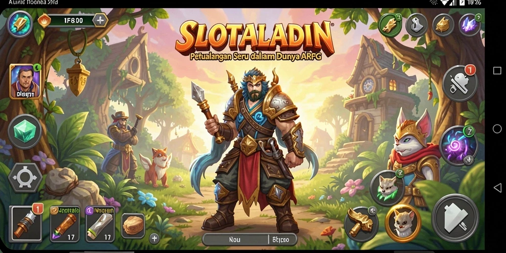 Gameplay seru SLOTALADIN menampilkan aksi dan petualangan yang mendebarkan.