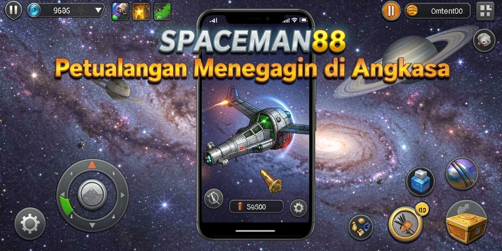 Tampilan gameplay SPACEMAN88 yang mendebarkan di luar angkasa.