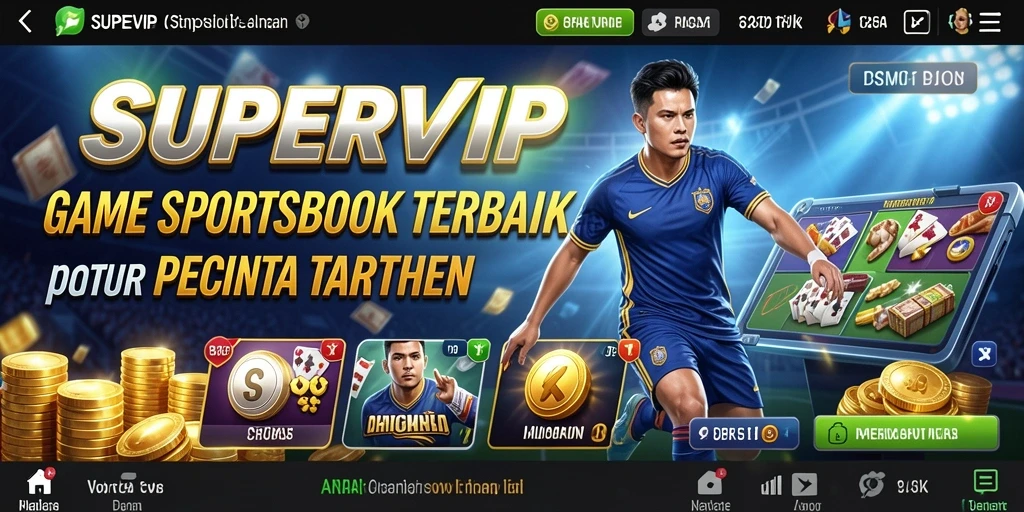 Tampilan gameplay SUPERVIP yang menarik dan interaktif.