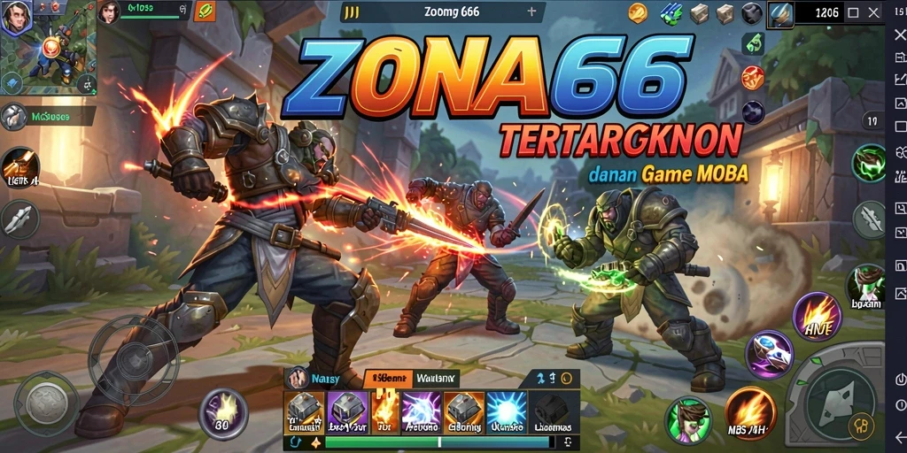 Gameplay menegangkan di ZONA66 dengan karakter unik dan strategi tim.